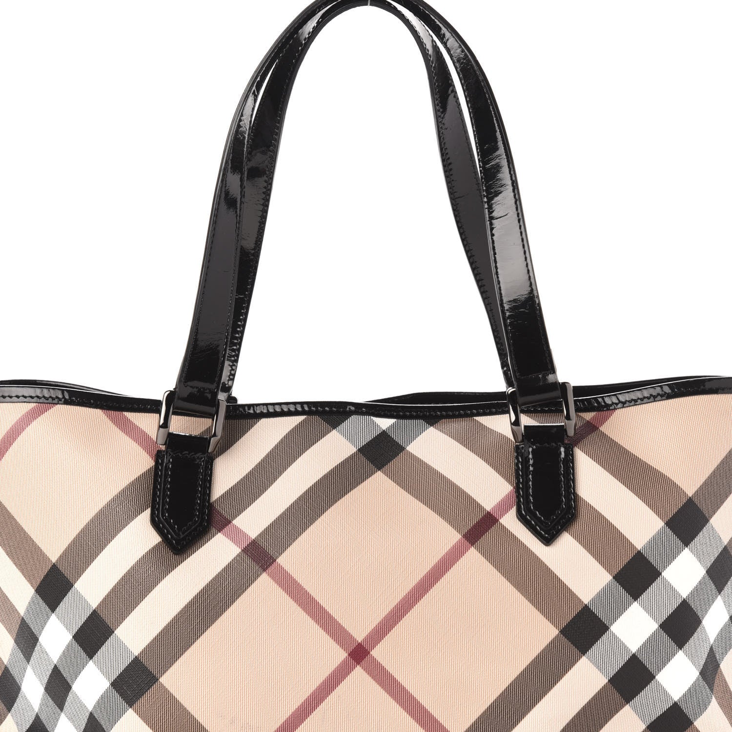 Burberry Nova Check Small Nickie Tote Black 18 of 18