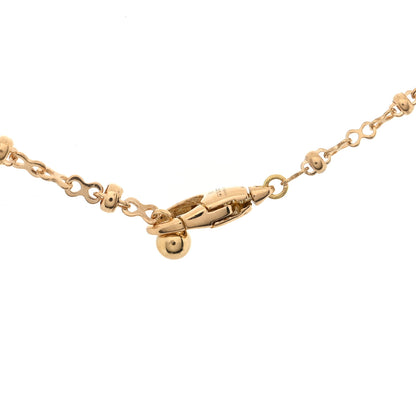 Gucci 18K Yellow Gold Running GG Pendant Necklace 4 of 5