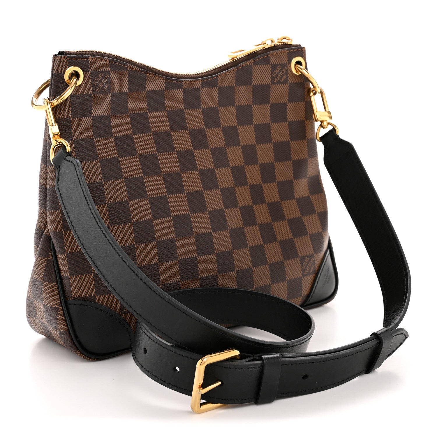 Louis Vuitton Damier Ebene Odeon PM Black 3 of 12