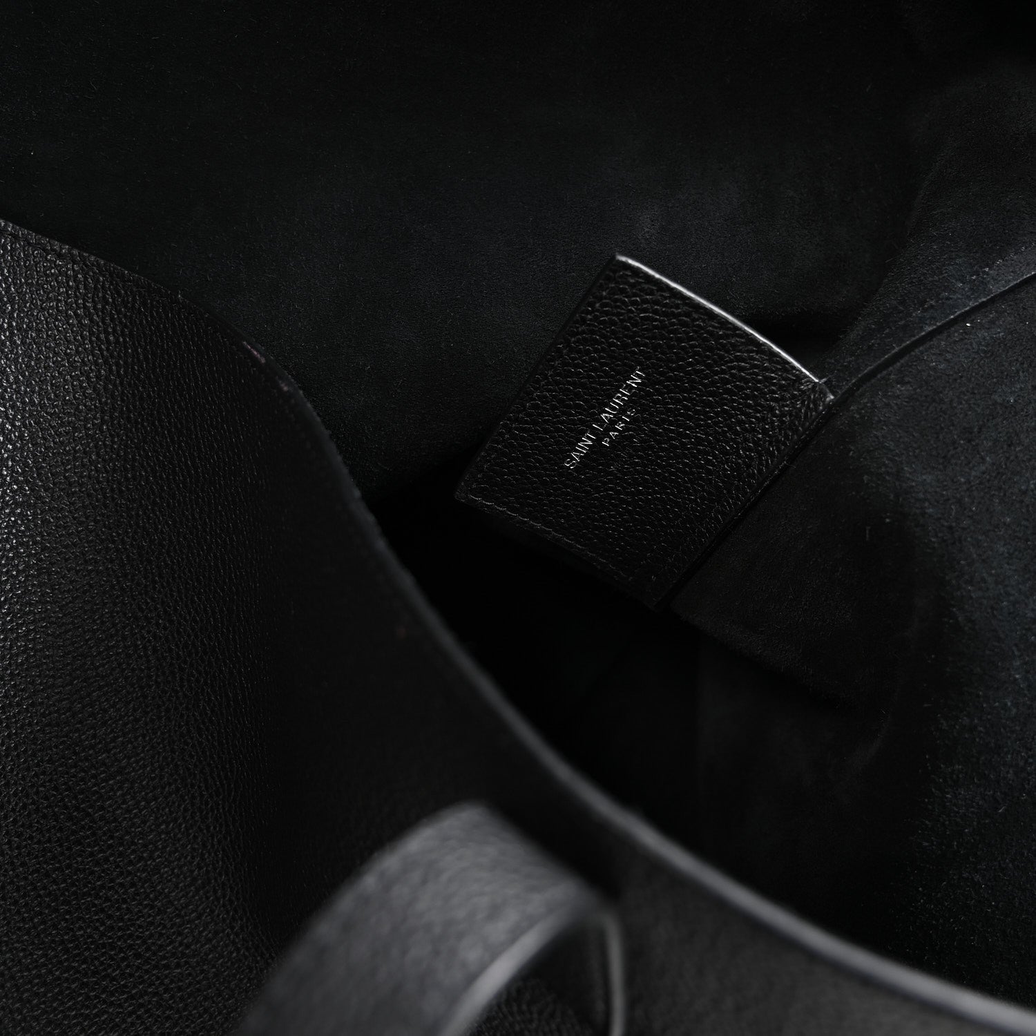 Saint Laurent Calfskin Large Shopping Tote Black 7 of 11