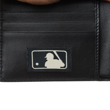 Gucci X MLB Guccissima LA Dodgers Embroidered Bi-Fold Wallet Black Green 7 of 9