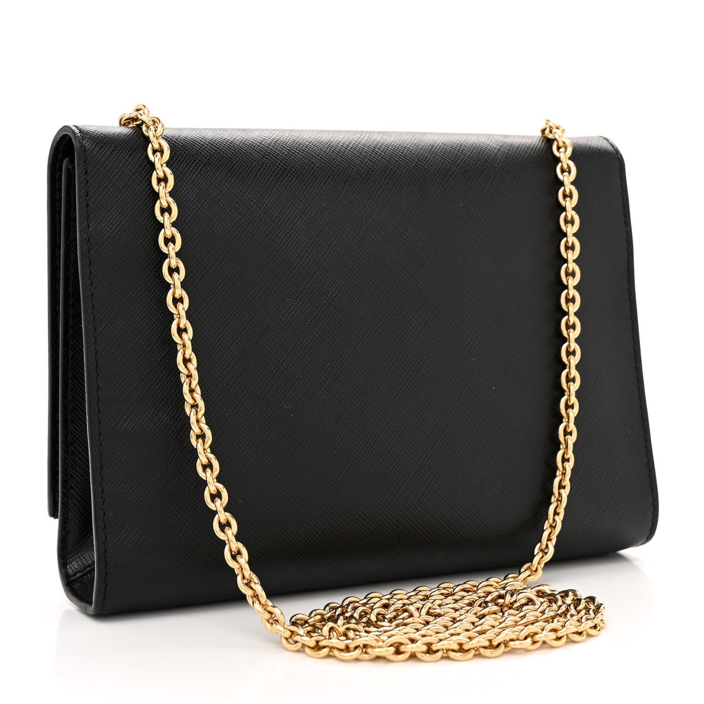 Hammered Calfskin Mini Miss Vara Bow Chain Bag Black