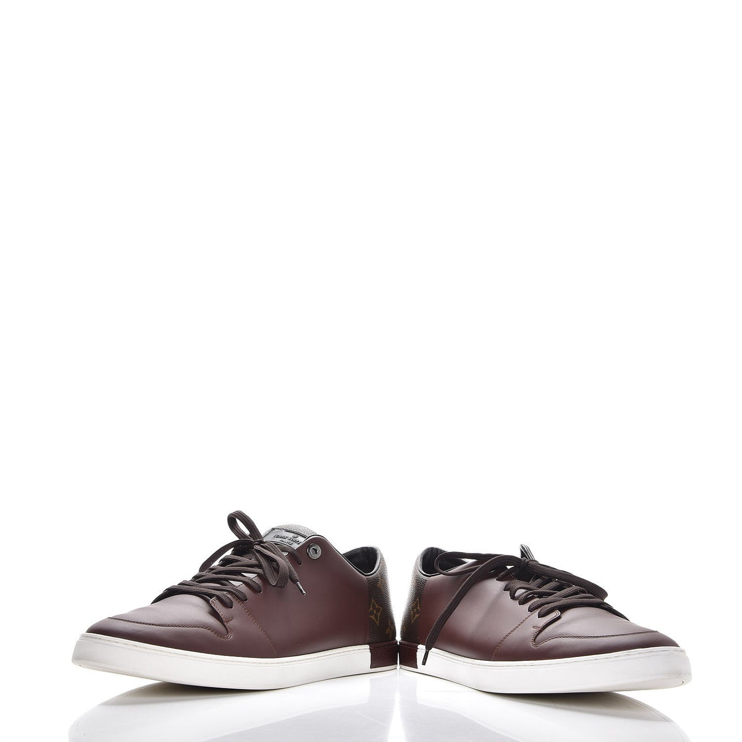 Calfskin Monogram Line Up Sneaker 13 Acajou