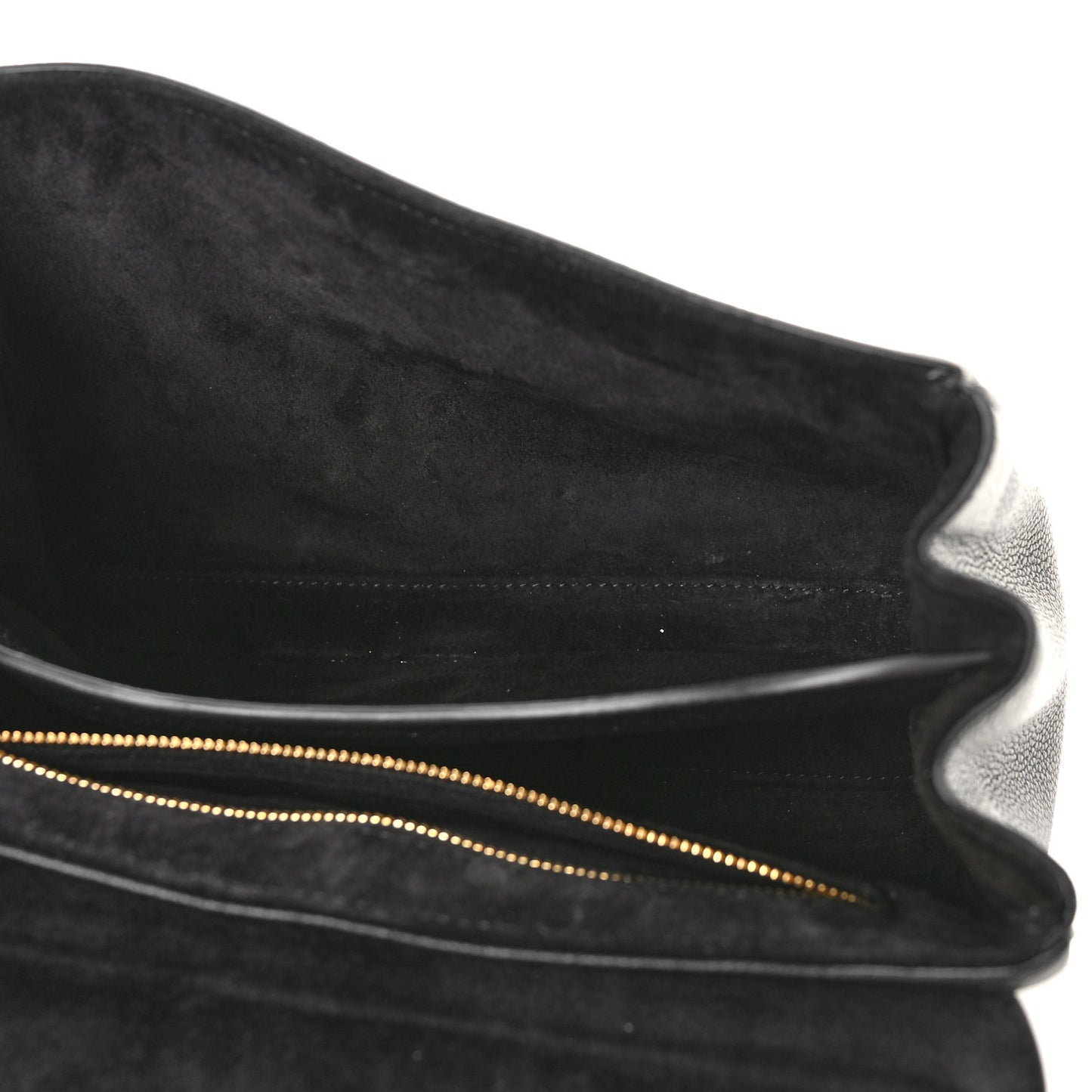 Grained Calfskin Teen Soft 16 Shoulder Bag Black