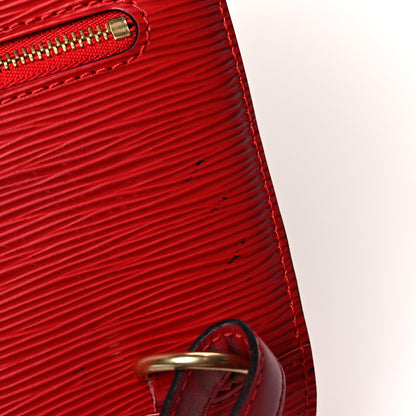 Louis Vuitton Epi Mabillon Backpack Castillan Red 12 of 14