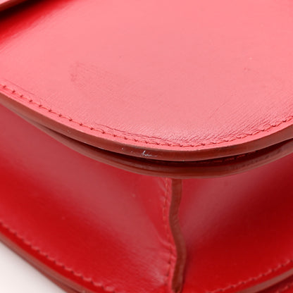 Celine Box Calfskin Medium Classic Box Flap Bag Red 17 of 20
