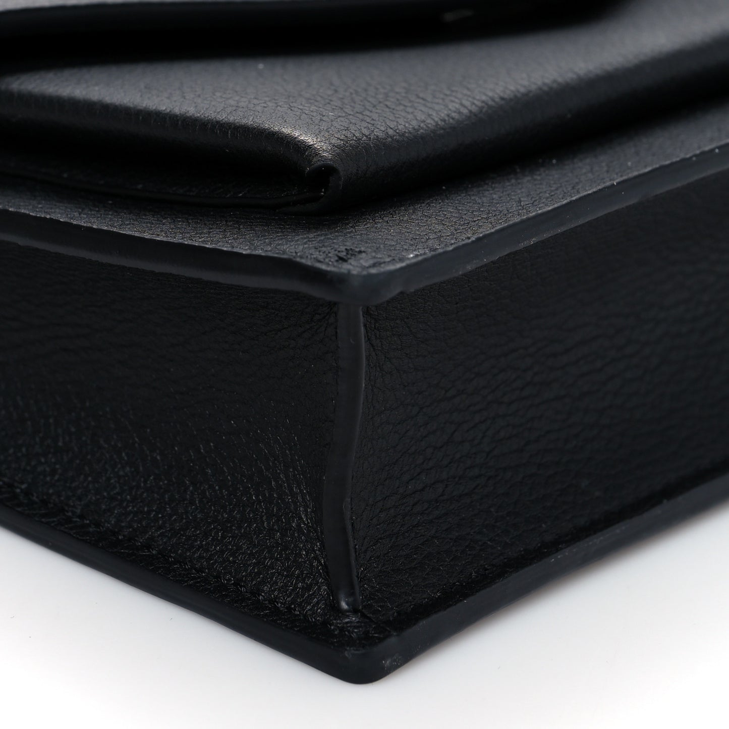 Soft Calfskin My Lockme Chain Pochette Black