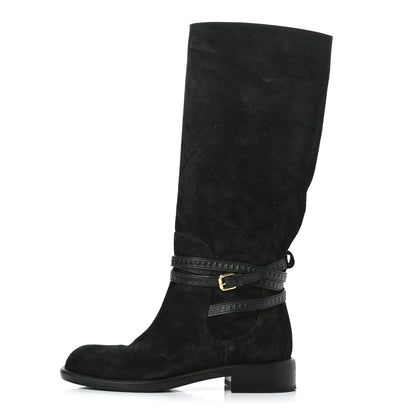Louis Vuitton Suede Crossroads High Boot 38.5 Black 1 of 11