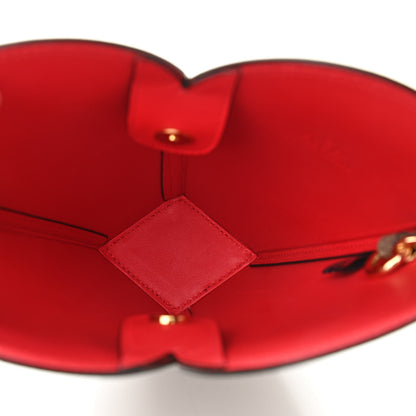 Gucci GG Supreme Monogram Love Valentines Day Small Heart Bag Beige Ebony New Geranium 5 of 9
