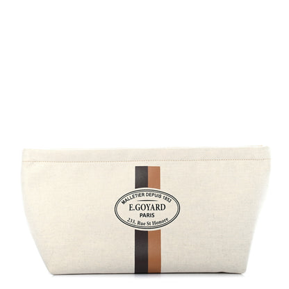 Goyard Canvas Necessaire Organizer Pouch Off White 1 of 7