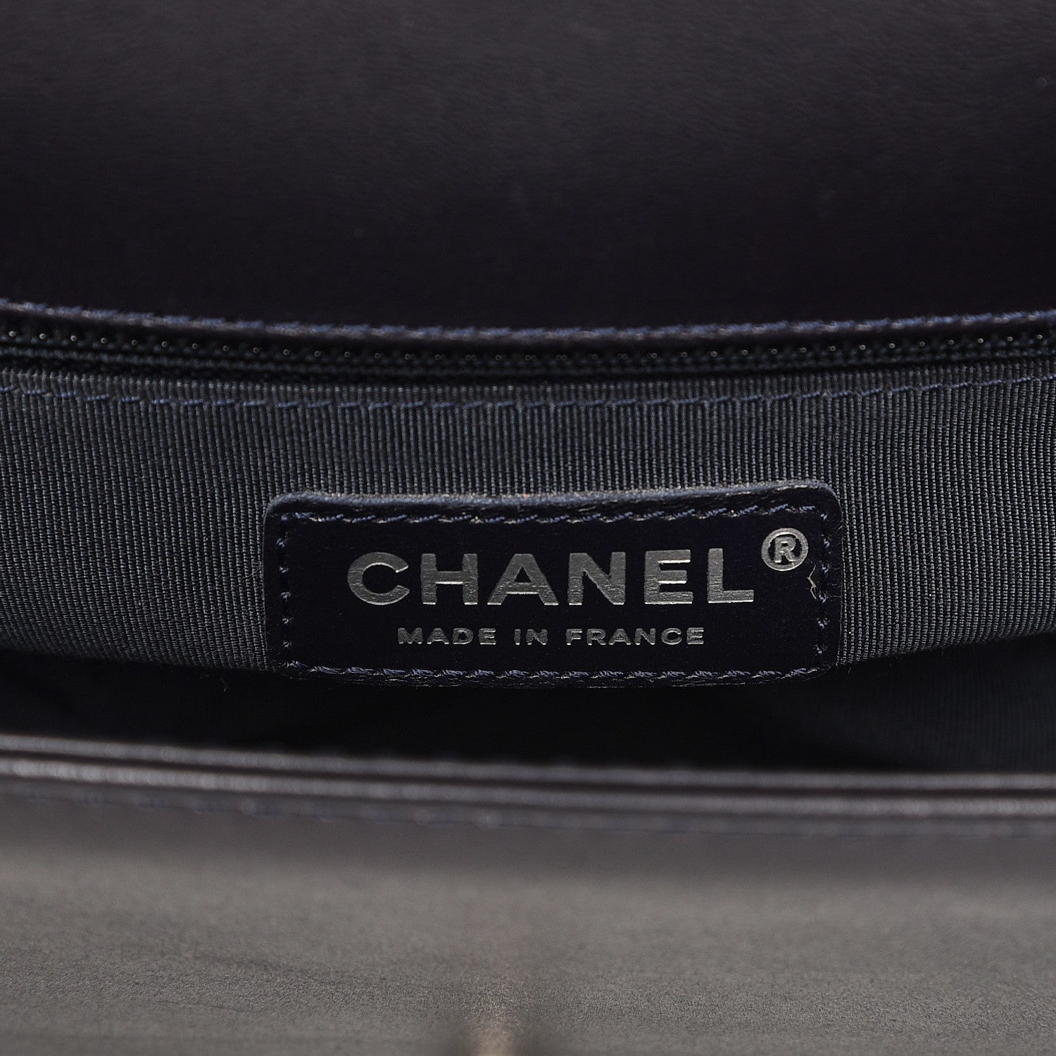 Chanel Calfskin Quilted New Medium Boy Top Handle Flap Dark Blue 7 of 11