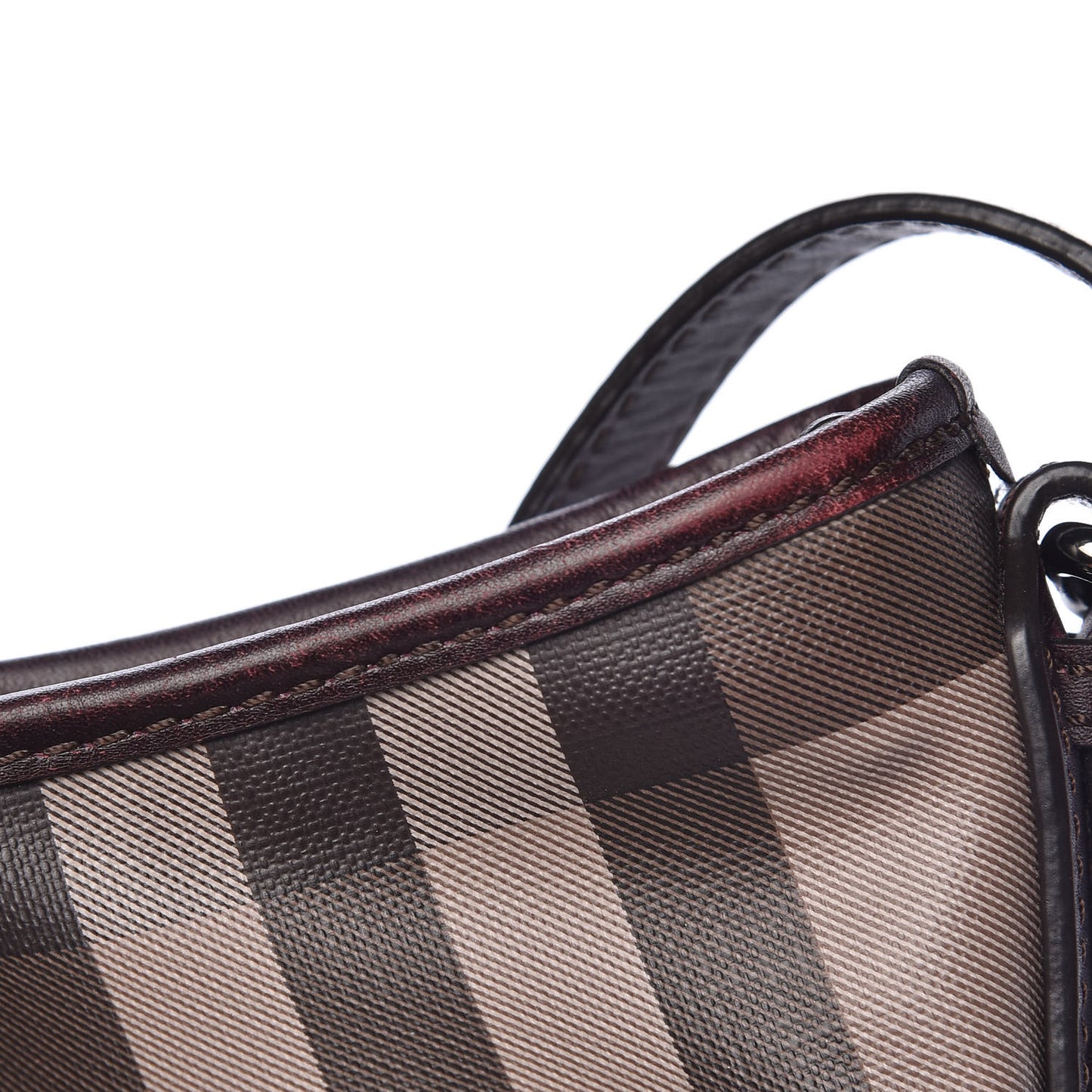 Smoked Check Hartham Shoulder Bag Chocolate