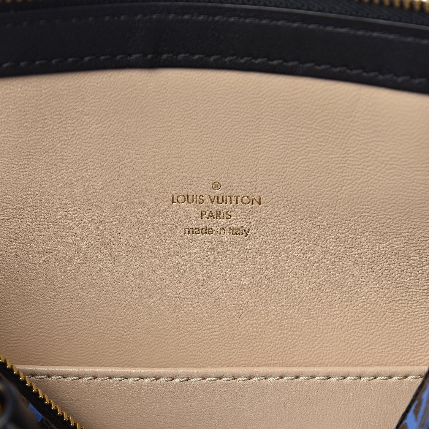 Colored Monogram Speedy Amazon PM Blue Black