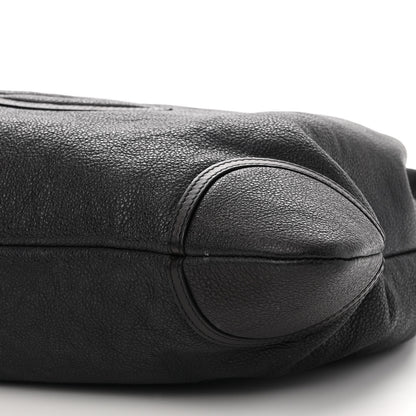 Chanel Washed Calfskin Drawstring Tote Black 10 of 22