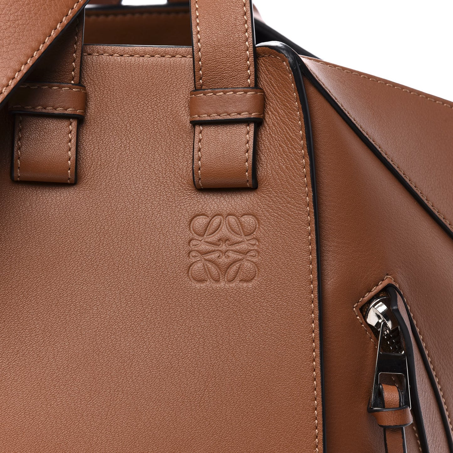Calfskin Small Hammock Shoulder Bag Tan