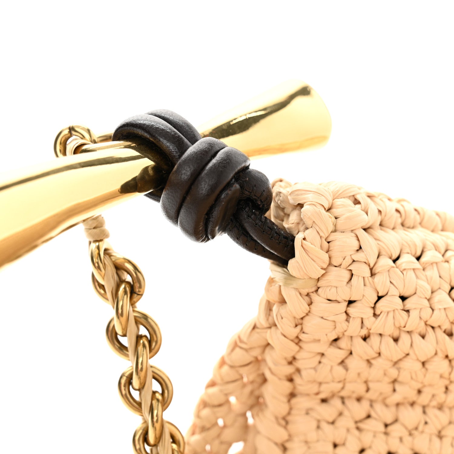 Bottega Veneta Raffia Crochet Sardine With Chain Bag Natural Fondant 11 of 12