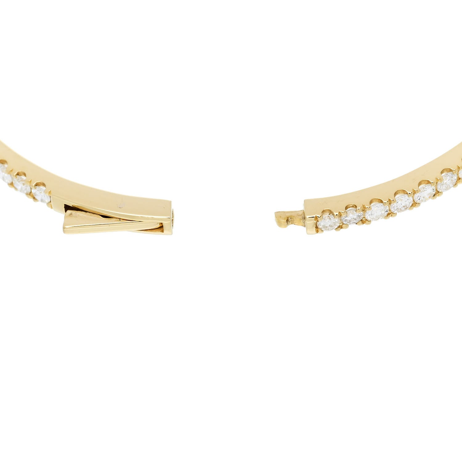 Parker & West by FASHIONPHILE 18K Yellow Gold Diamond 3.00ctw Pave Bangle Bracelet M 6 of 7