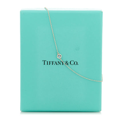 Tiffany Sterling Silver Aquamarine Elsa Peretti Color By The Yard Bracelet 6 of 6