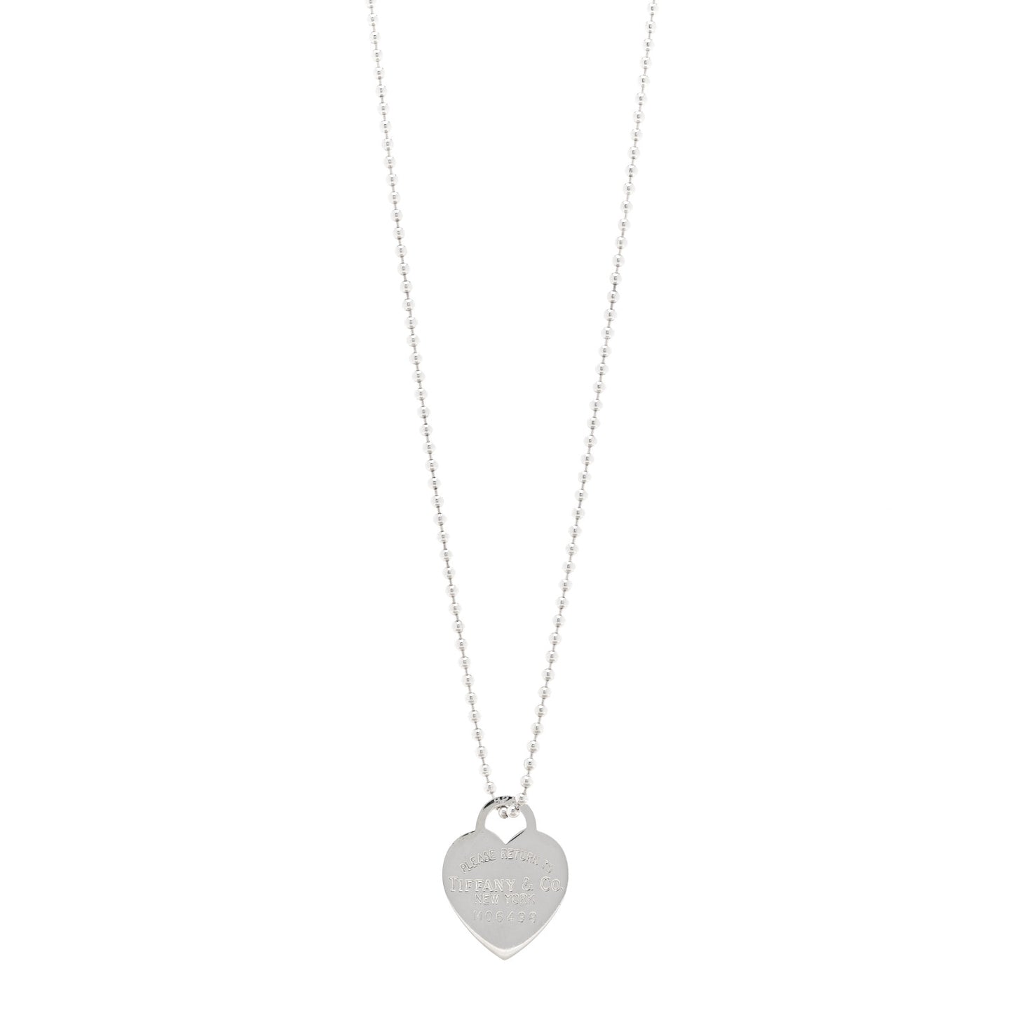 Sterling Silver Large Return to Tiffany Heart Pendant Necklace