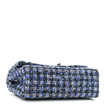 Chanel Tweed Quilted 2.55 Reissue 225 Flap Blue 4 of 10