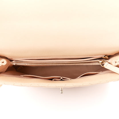 Chanel Caviar Quilted Large Coco Handle Flap Beige 5 of 15