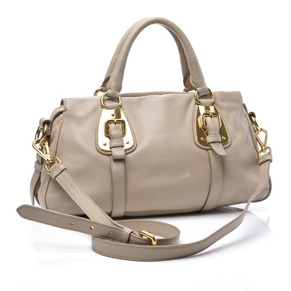 Prada Soft Calfskin Shopping Satchel Talco 2 of 11