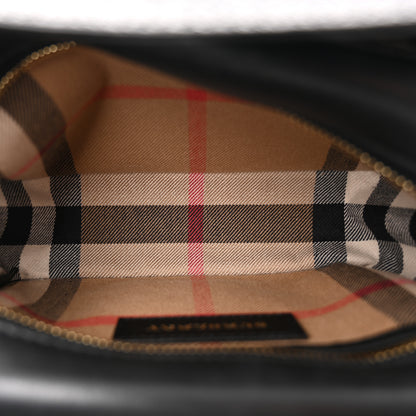 Burberry Soft Grain Calfskin Small Buckle Zip Bag Black 5 of 14