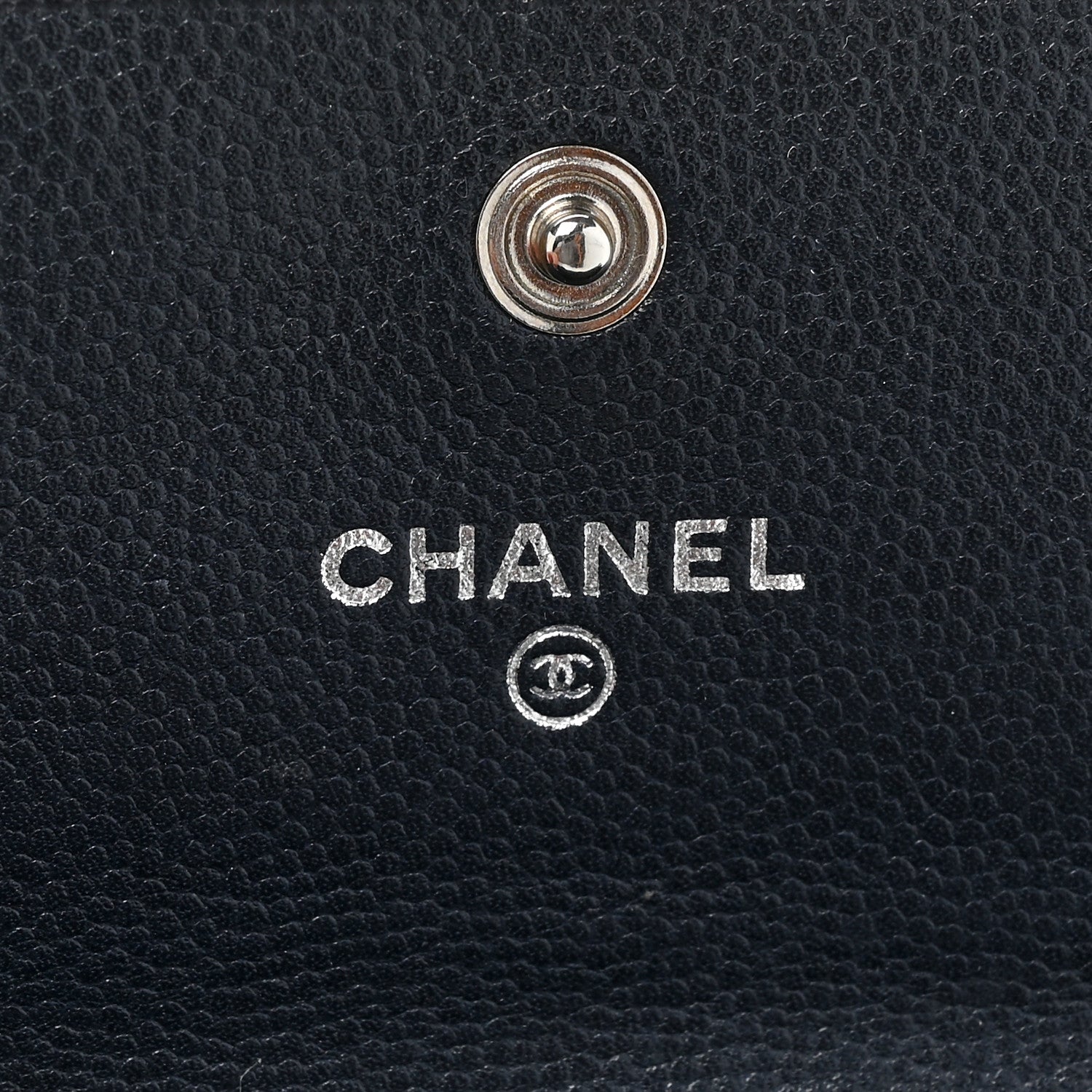 Chanel Caviar Sevruga Long Flap Wallet Navy 8 of 18