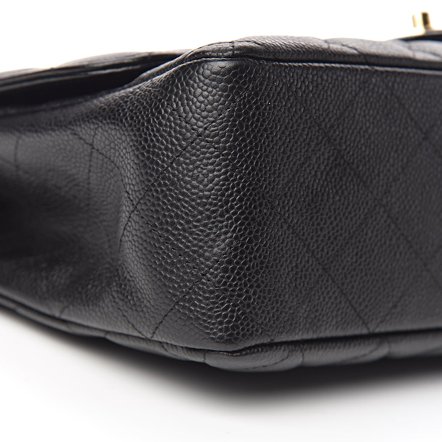 Caviar Quilted Jumbo Single Flap Black