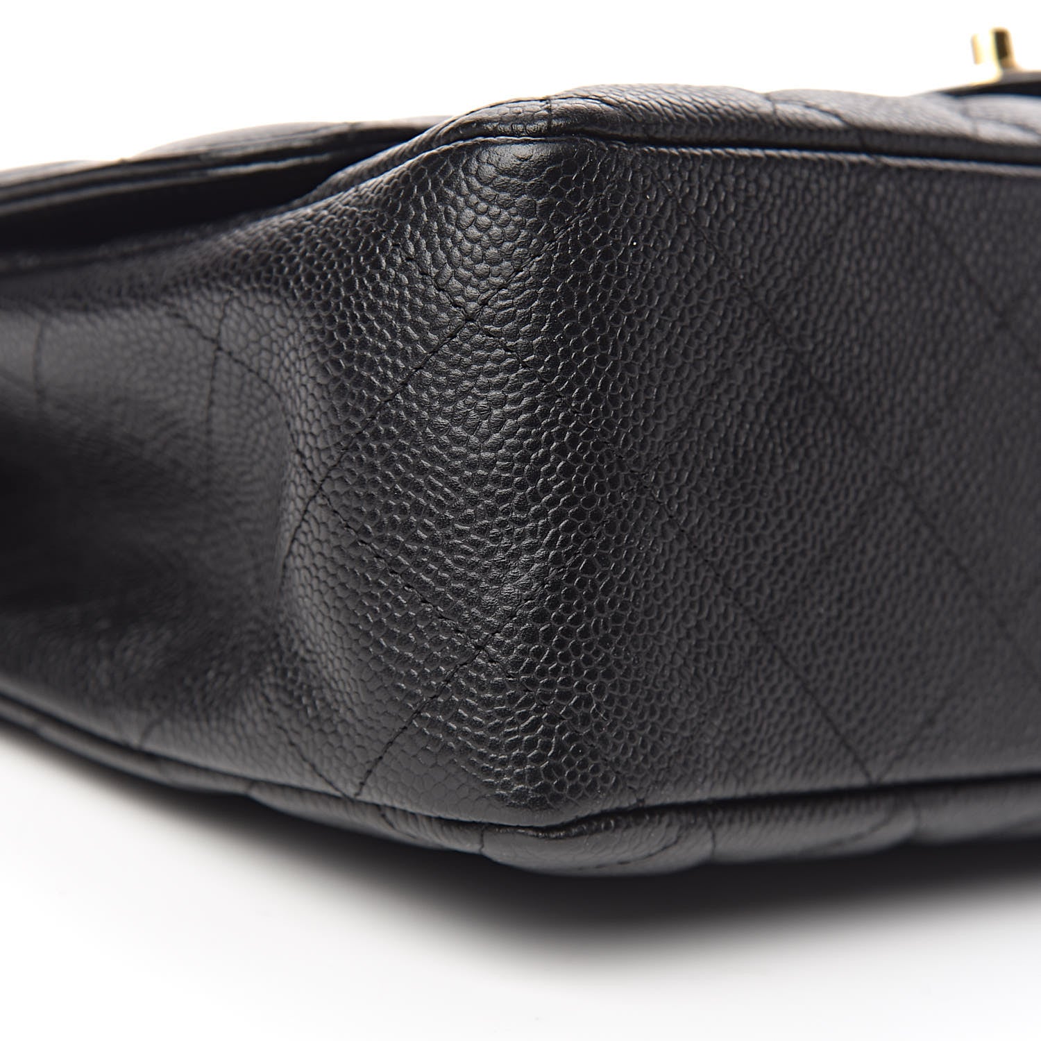 Chanel Caviar Quilted Jumbo Single Flap Black 11 of 12