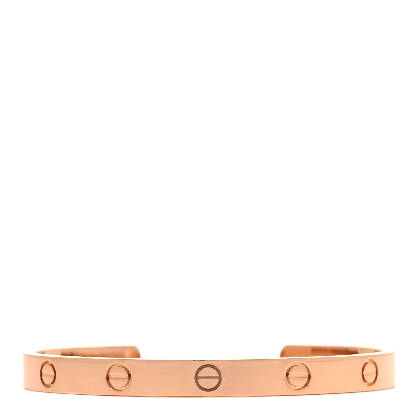 18K Pink Gold LOVE Cuff Bracelet 18