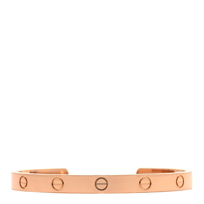 Cartier 18K Pink Gold LOVE Cuff Bracelet 18 1 of 4