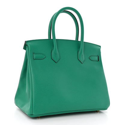 Hermes Epsom Birkin 30 Vert Vertigo 3 of 10