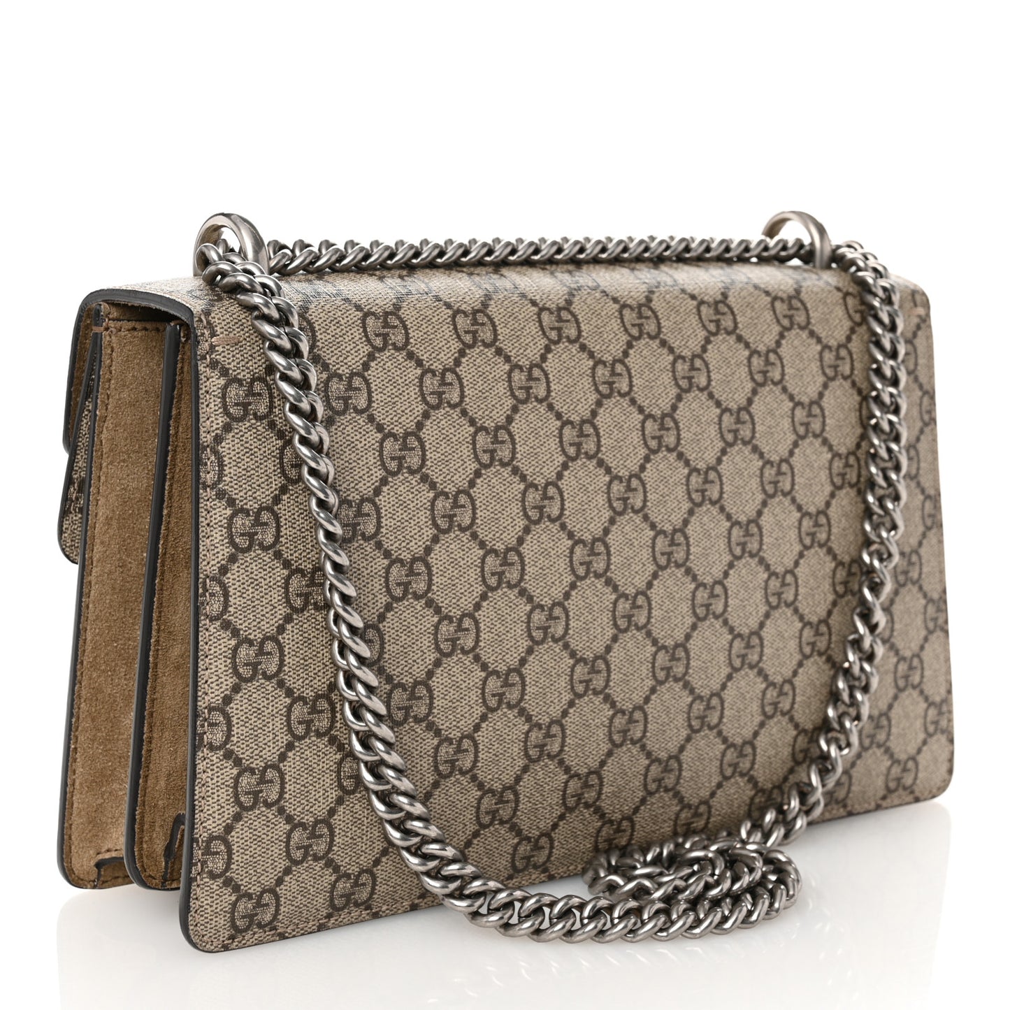 GG Supreme Monogram Small Dionysus Shoulder Bag Taupe