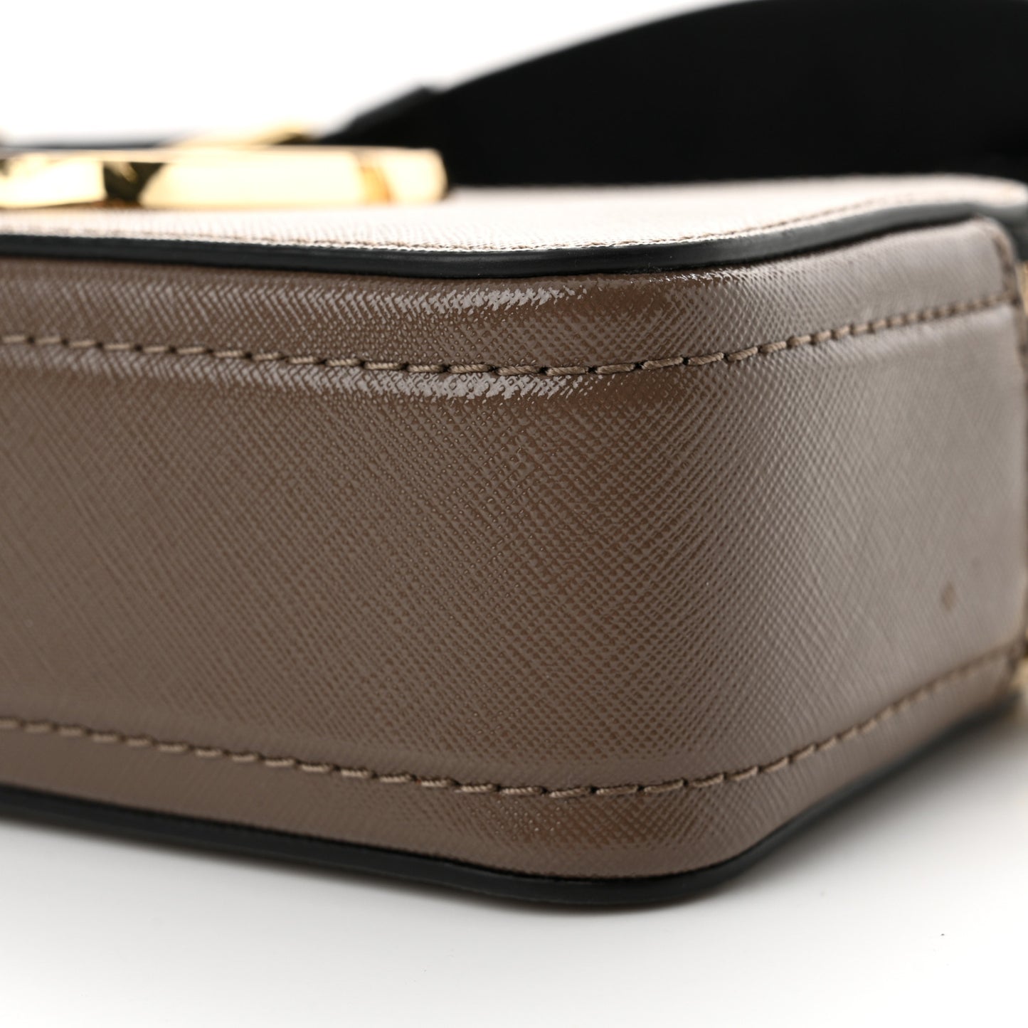 Saffiano Small Snapshot Camera Bag Sandcastle