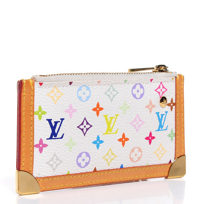 Louis Vuitton Monogram Multicolor Key Pouch White 3 of 7