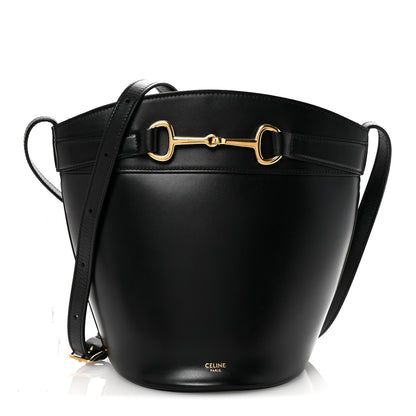 Celine Calfskin Crecy Bucket Bag Black 1 of 10