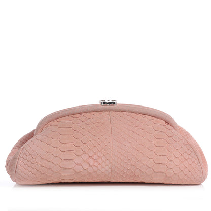 Chanel Python Timeless Clutch Pink 1 of 7