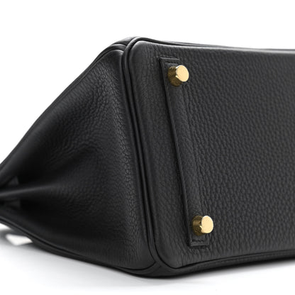 Hermes Togo Birkin 25 Black 8 of 10