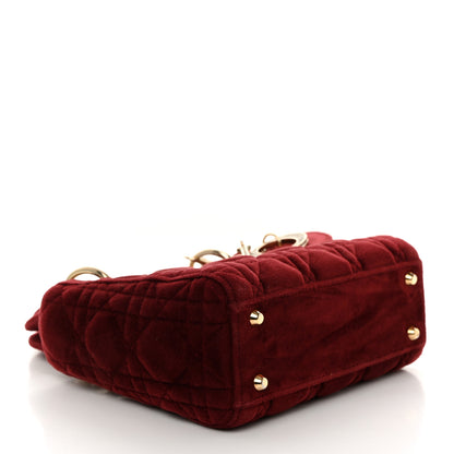 Christian Dior Velvet Mini Lady Dior Red 4 of 10