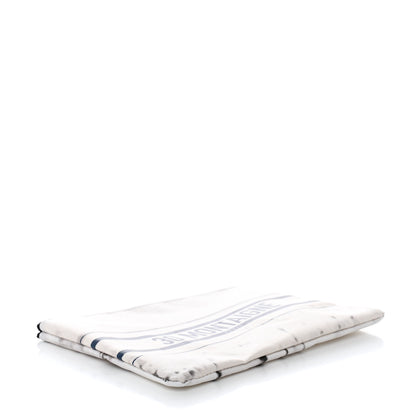 Christian Dior Trompe-L’oeil Canvas 30 Montaigne Cosmetic Pouch White Blue 4 of 5