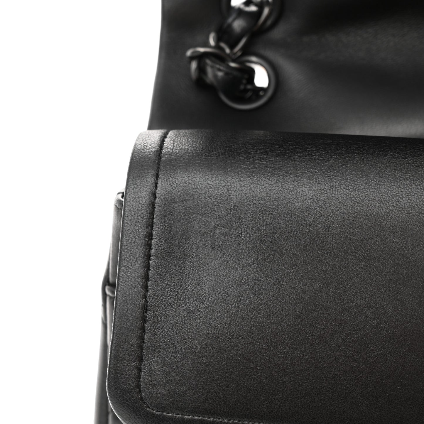 Lambskin Quilted Jumbo Double Flap So Black