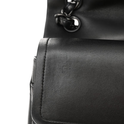 Chanel Lambskin Quilted Jumbo Double Flap So Black 12 of 13