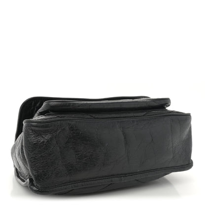 Saint Laurent Crinkled Calfskin Matelasse Monogram Large Niki Chain Satchel Black 4 of 12