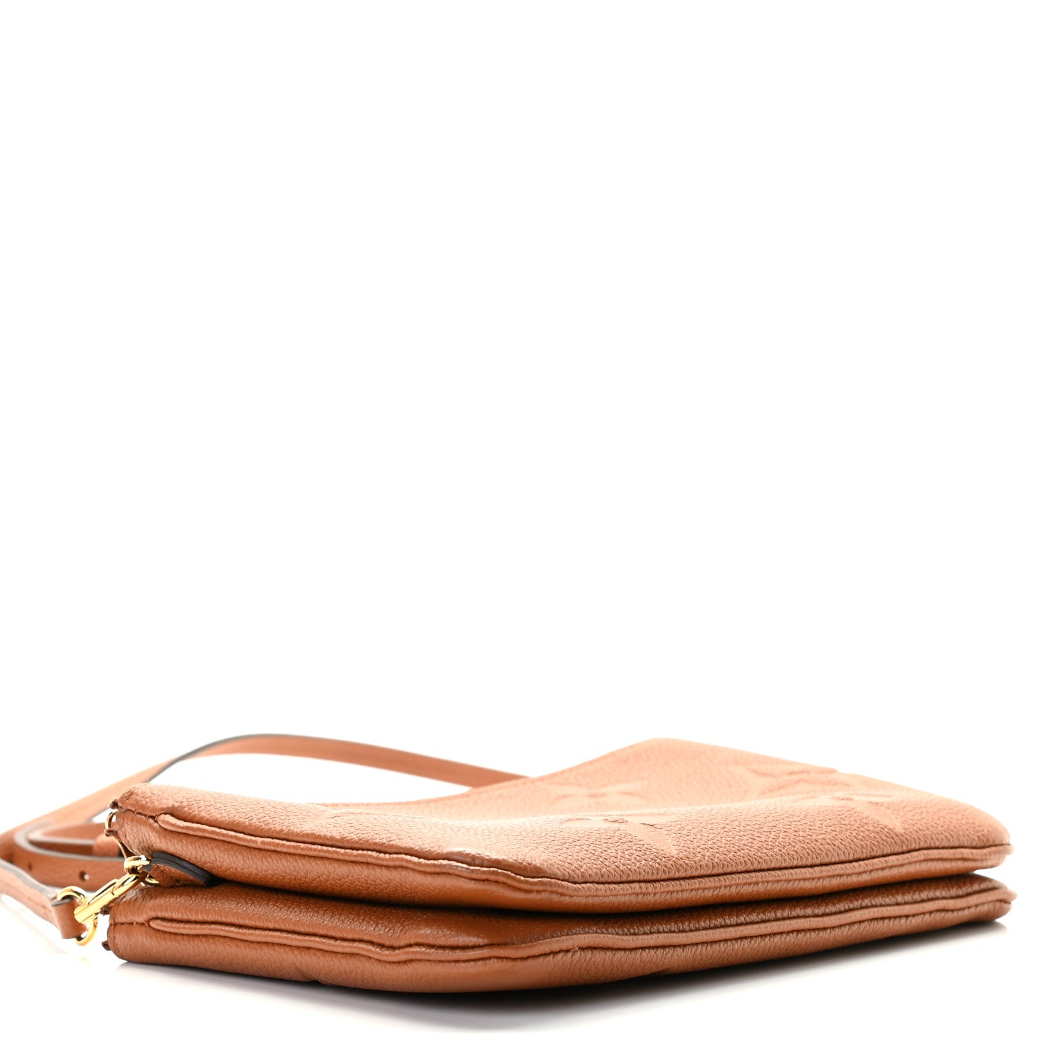 Louis Vuitton Empreinte Monogram Giant Double Zip Pochette Caramel 4 of 9