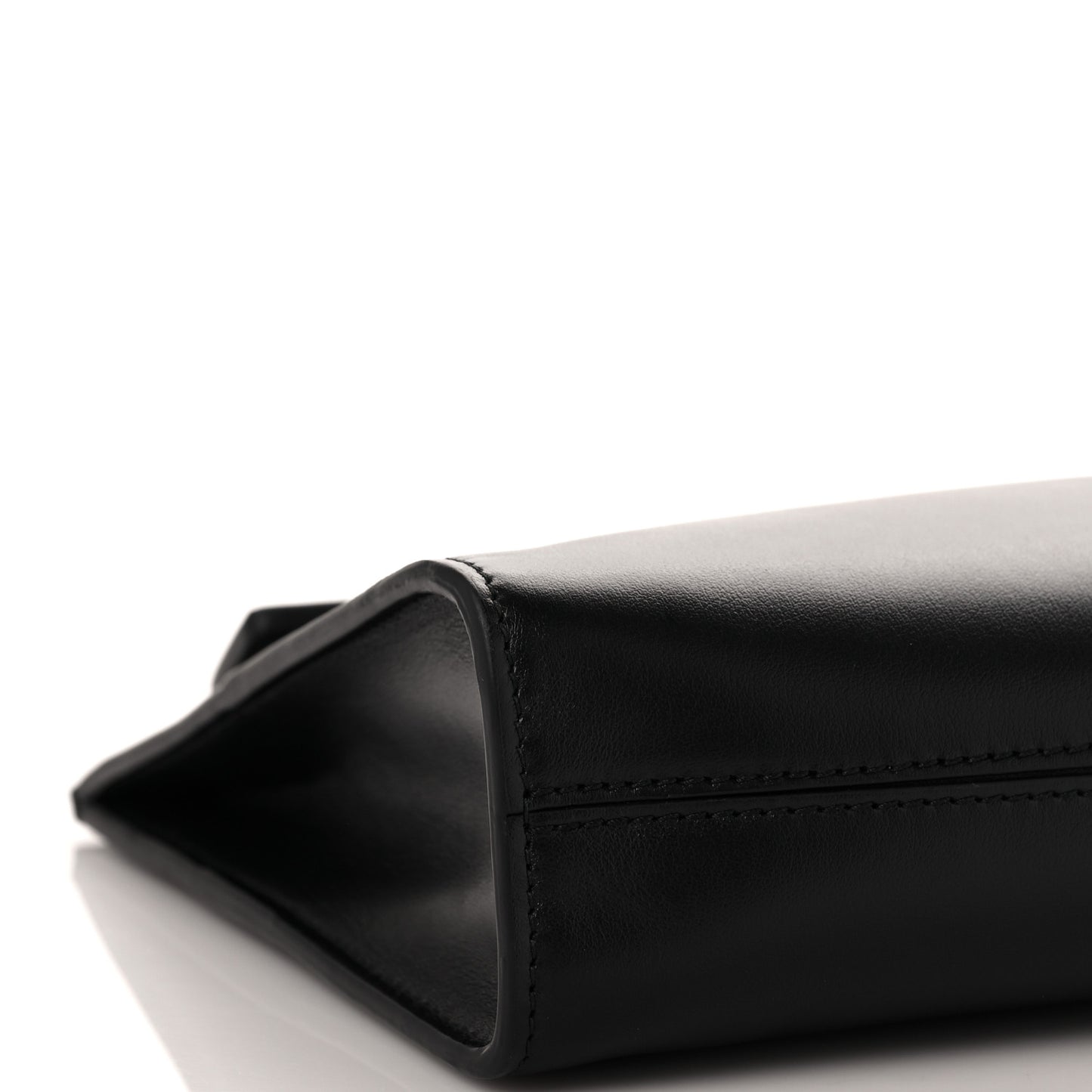 Calfskin Regllisse Clutch Black