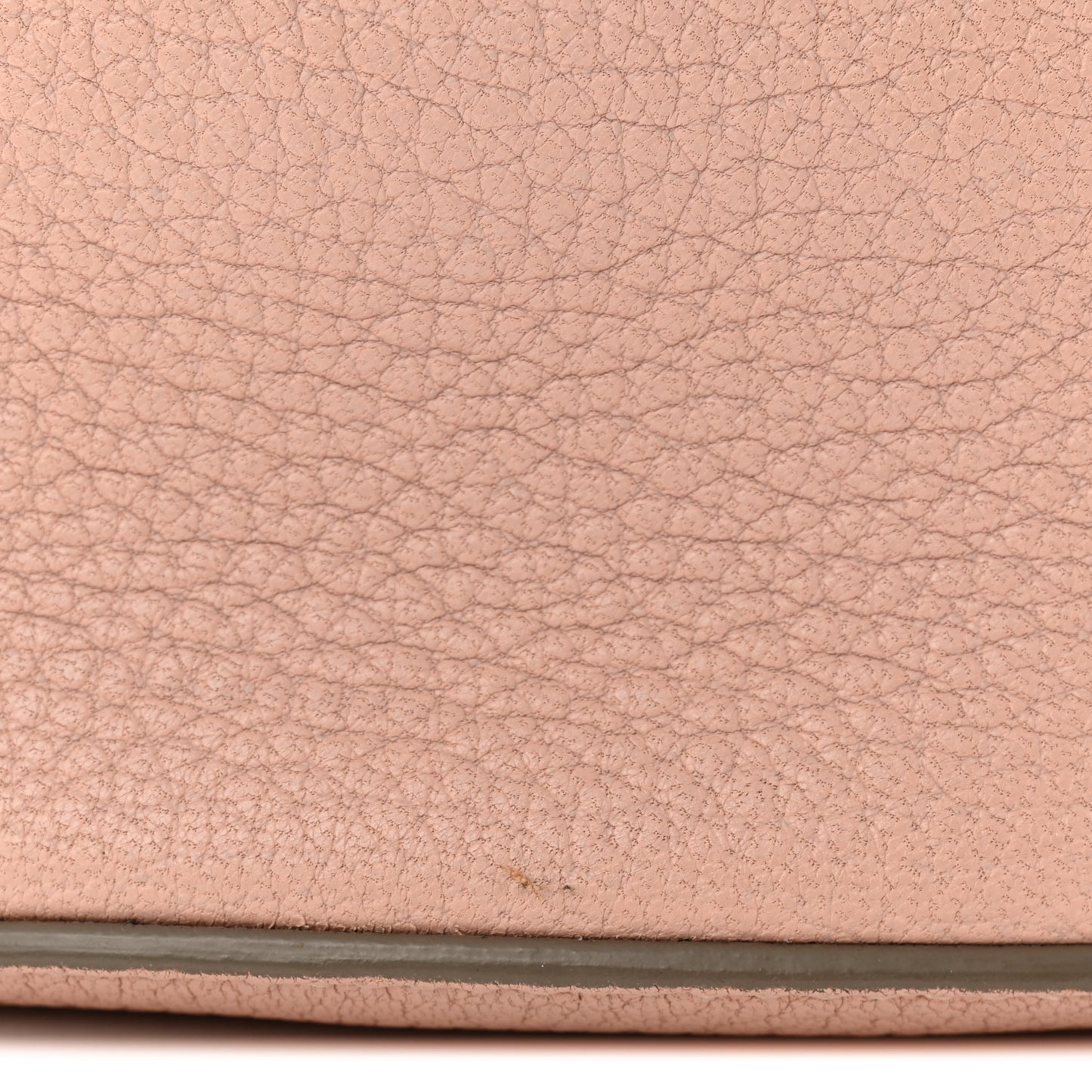 Grained Lambskin Nano Drew Shoulder Bag Cement Pink