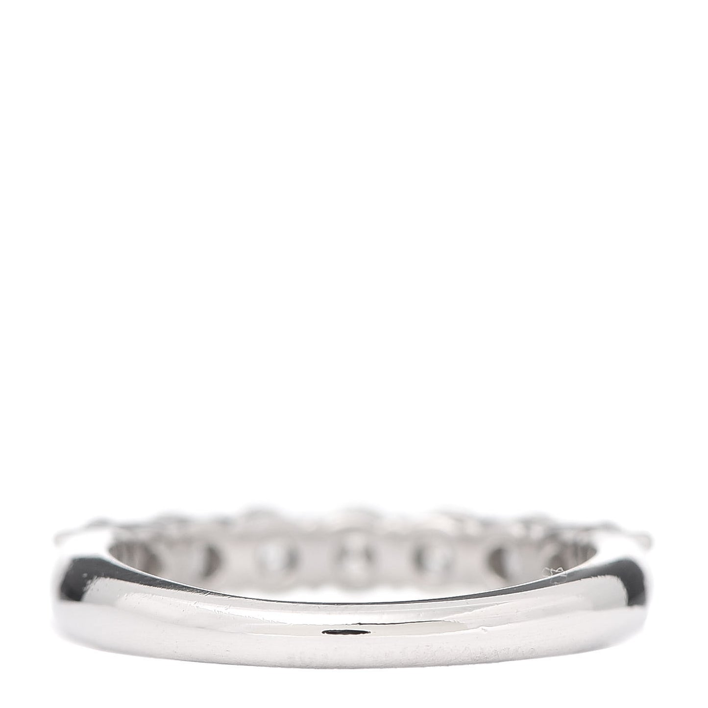 Platinum Diamond 3.5mm Half Circle Embrace Band Ring 52 6