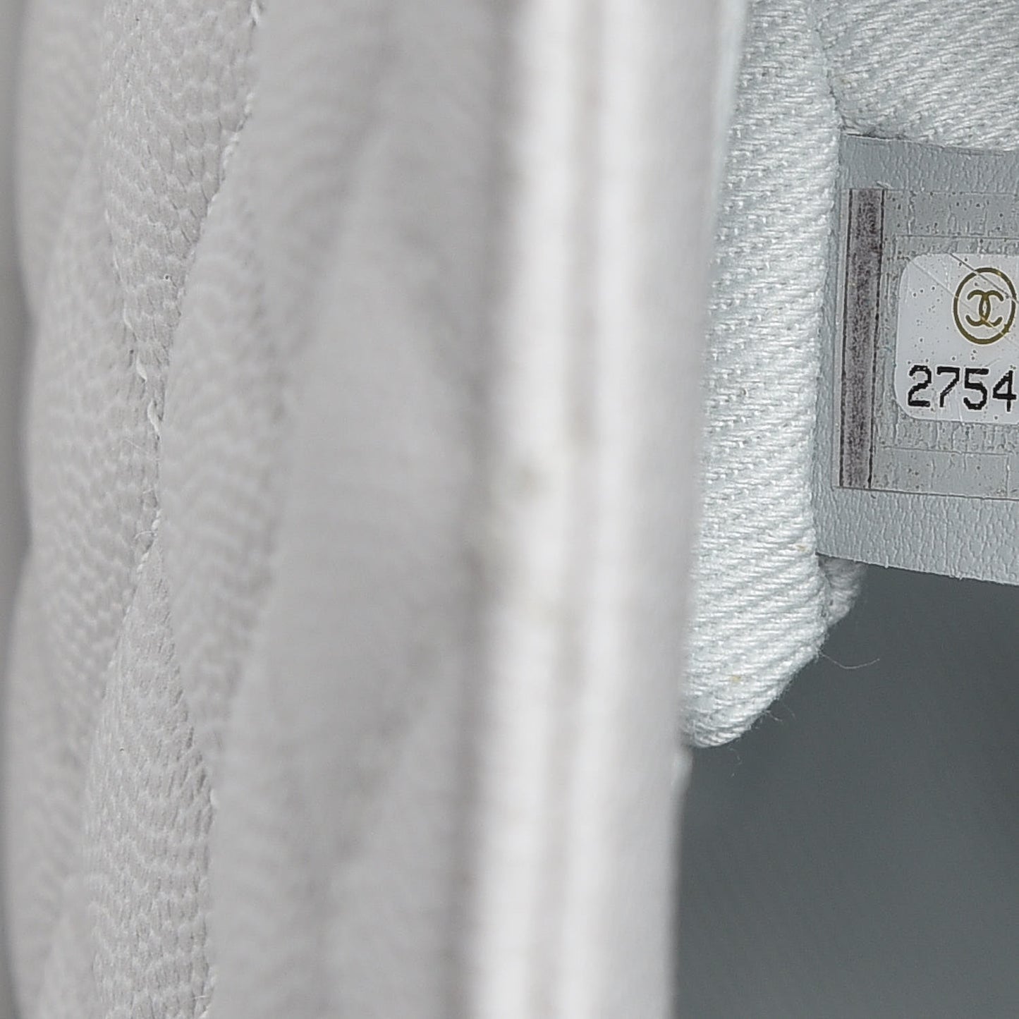 Caviar Quilted Small Coco Handle Flap Light Grey
