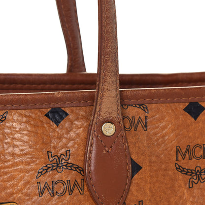 MCM Visetos Dog Bone Shopper Tote Cognac 10 of 21